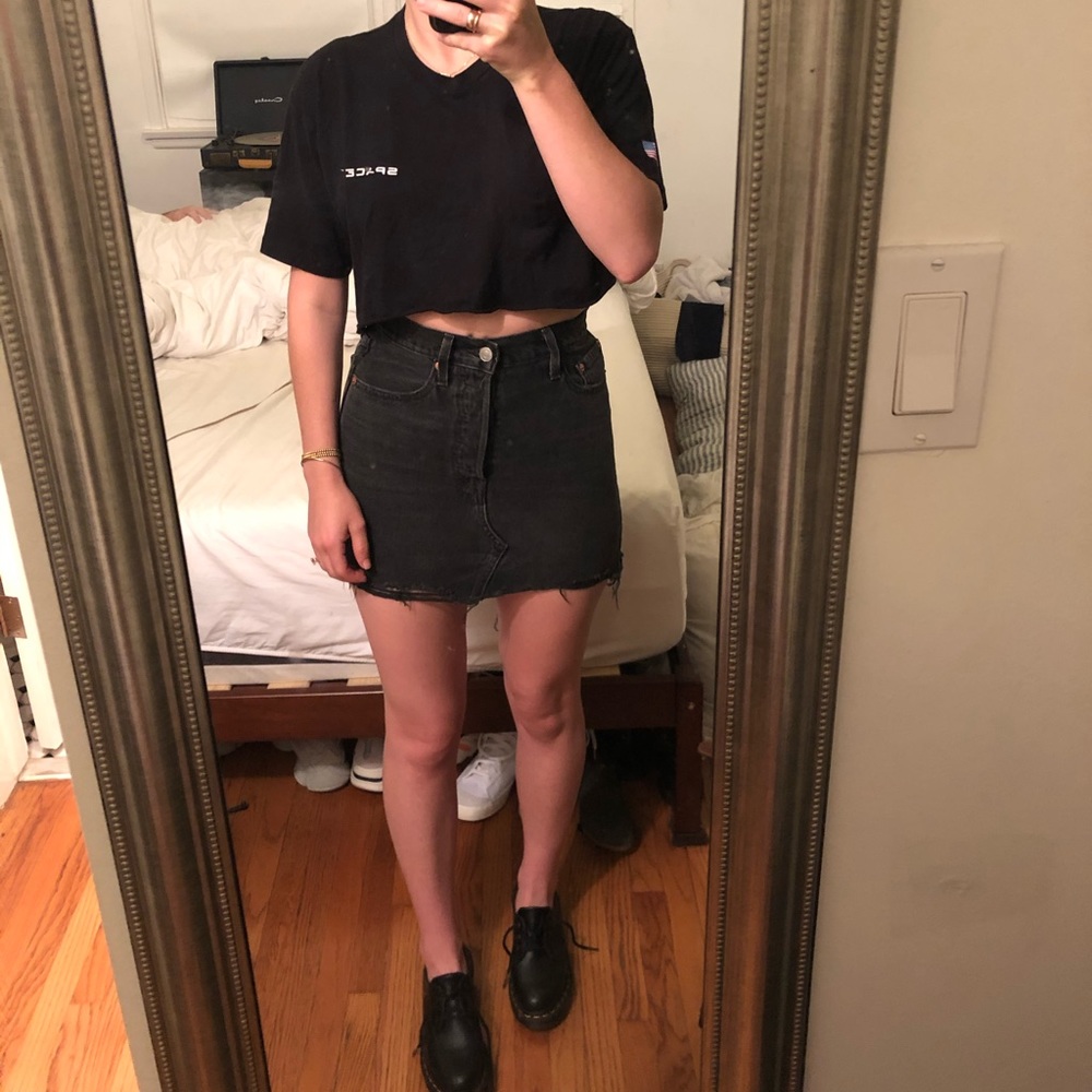SpaceX cropped graphic tee shirt